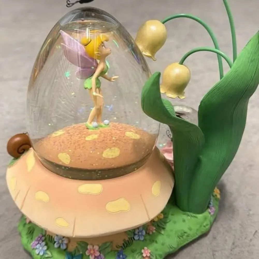 Disney Tinker Bell Musical Snow Globe Lily of the Valley Peter Pan You Can Fly